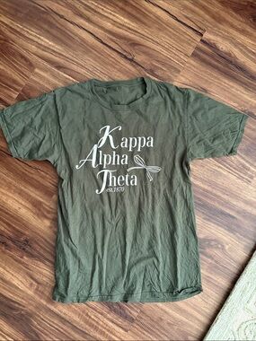 Kappa Alpha Theta Graphic Tee - Olive Green